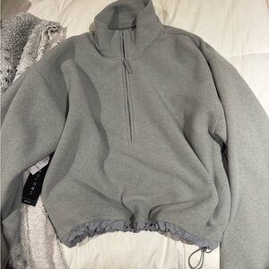 Aritzia Heather Gray 1/4 Zip Pullover